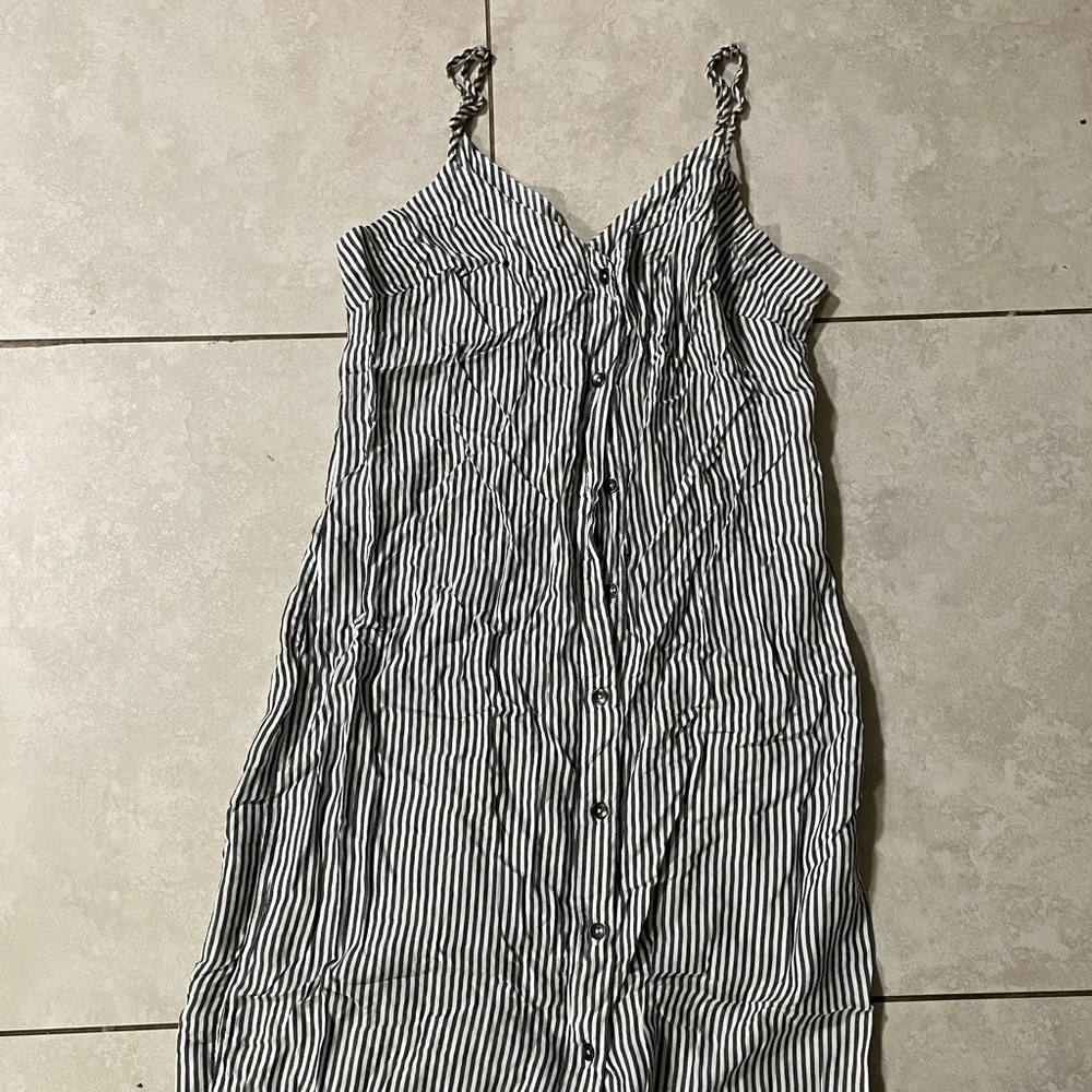 Stripped Long Beach dress